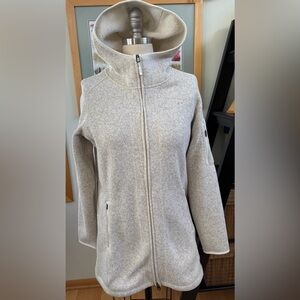 Women's L.L.Bean CREAM Sweater Fleece Coat 🧥 in EUC